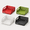 Black small size - without lid, variant on Foldable Desk Storage Basket with Pegboard Holes, Stackable PP Office Organizer Shelf in 2 Sizes and 4 Colors