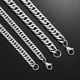 thumbnail image 4 of 4.8mm/5.8mm/6.6mm/7.5mm/9.2mm Stainless Steel Cuban Link Chains Classic Men Boy Curb Chunky Necklace 14 to 30 Inches, 4 of 5