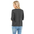 thumbnail image 7 of Made by Olivia Women's Classic Button Down Long Sleeve V-Neck Soft Knit Sweater Cardigan, 7 of 7