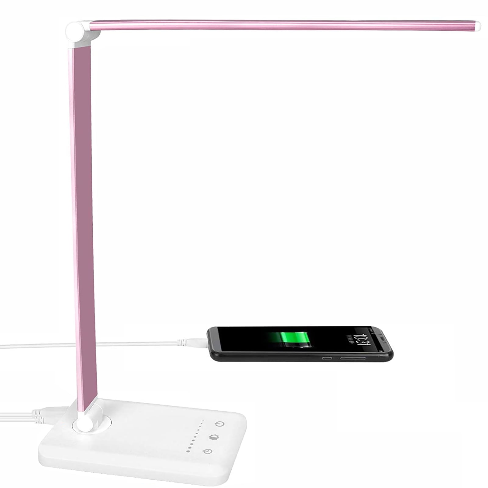 LED Desk Lamp Table Lamp Reading Lamp with USB Charging Port 5 Lighting Modes 5 Brightness Levels Sensitive Control 30/60 min Auto Timer Black Eye-Caring Office Lamp LED Desk Lamp Table Lamp Reading Lamp with USB Charging Port 5 Lighting Modes 5 Brightness Levels Sensitive Control 30/60 min Auto Timer Black Eye-Caring Office Lamp