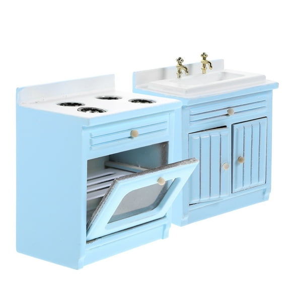 RUNROTOO 1 Set of Mini Kitchen Sink Toy Miniature Shape Plastic for Doll House Accessories