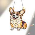 thumbnail image 6 of 89Bloom Corgi Stained Glass Hologram Ornament, Dog Stained Glass Suncatcher Ornaments Home Decor, Dog Holographic Ornaments, 6 of 7