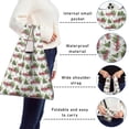thumbnail image 5 of 5 Pack Foldable Shopping Bag,White Christmas Red Truck and Tree Pattern Reusable Grocery Bags with Pockets,Large Reusable Tote Bags with Handles Waterproof & Lightweight, 5 of 6
