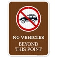 thumbnail image 1 of No Vehicles Beyond This Point With Symbol Sign,, 1 of 8
