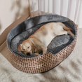 thumbnail image 1 of Large Supplies Indoor Dog Bed Enclose Accessories Kennel Canil Cat Shop Home Dog Bed Furniture Casa Perro Pet Products MR50GS ShopWise Round, 1 of 12