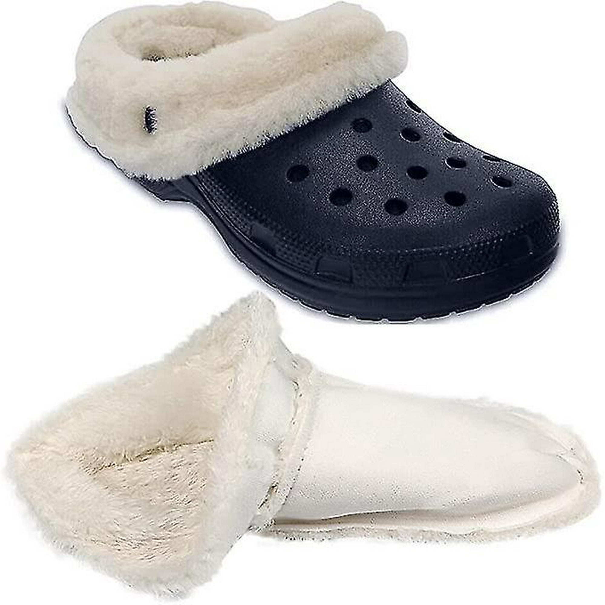 Insoles For Crocs Clogs Replacement White Fur Insert Lining Shoe Inner Sole Warm Removable Furry Liners Crocs Shoes Clogs Replacement Walmart