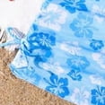thumbnail image 5 of kpoplk Girls Floral Bikini 3PCS Set Complete Swimsuit with Mesh Skirt Cover Up for Pool or Beach(Blue,10-11 Y), 5 of 6