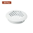 thumbnail image 3 of 35mm Circular Soffit Vent, 20 Pack Stainless Steel Round Air Vents, White, 3 of 5