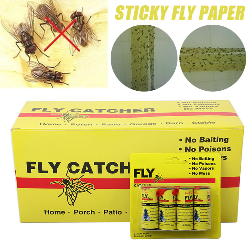 1-5 Pcs Sticky Board Strong Flies Traps Bugs Aphid Insects Killer Pest Catcher 