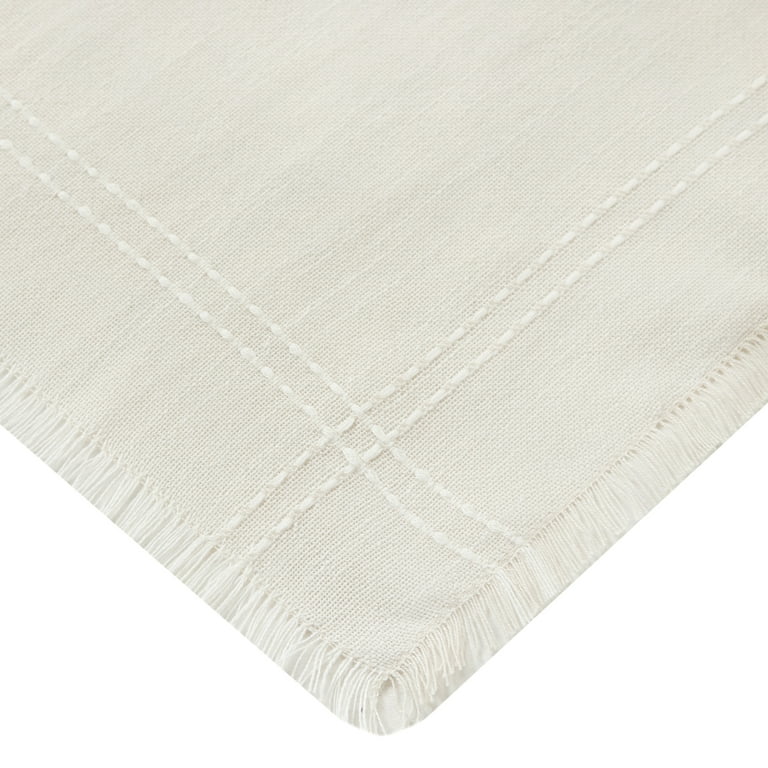 WEHARTS Polyester Cloth Napkins 12 Pack 20x20 Inches, Handmade Table  Napkins with Fringe, Soft and Reusable Dinner Napkin for Family Everyday  Use