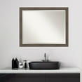 thumbnail image 5 of Amanti Art Beveled Wood Bathroom Wall Mirror - Hardwood Mocha Narrow Frame - Hardwood Mocha Narrow Outer Size: 31 x 25 in, 5 of 5