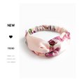 thumbnail image 4 of 6 Pack Turban Headbands for Women Hair Vintage Flower Printed Cross Elastic Head Wrap, 4 of 9