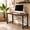 Rustic Brown, variant on Kelno 31" Small Computer Desk Home Office Desk Writing Study Table with Sturdy Metal Frame, Pure White