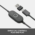thumbnail image 5 of Logitech Zone 750 Wired On-Ear USB Stereo Headset, 5 of 9