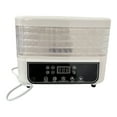 thumbnail image 2 of BotaniNest Upgraded Screen With Adjustable Temperature For Fruit Dryer Meat Dryer Compact Food Dehydrator For Household Kitchen White Five Layer Standard, 2 of 7
