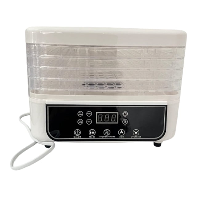 Upgraded Screen With Adjustable Temperature For Fruit Dryer Meat Dryer Compact Food Dehydrator For Household Kitchen White Five Layer Standard