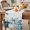 White Blue, variant on Blue White Pumpkins Fall Table Runner - 36 Inch Long Thanksgiving Eucalyptus Leaf Cotton and Linen Blended Dress Scarves Farmhouse Table Runner for Kitchen Dining, Coffee Table, 13" x 36"