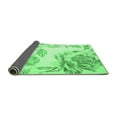 thumbnail image 2 of Ahgly Company Indoor Round Botanical Emerald Green Coastal Area Rugs, 4' Round, 2 of 4