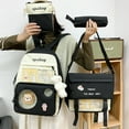 thumbnail image 2 of FDDMis 4pcs Carry on Backpack for Airplanes Womens Small Backpack Airplane Travel Backpack with Charger Built in Fashion Backpack Womens Laptop Backpack, 2 of 5
