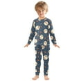 thumbnail image 3 of joogoo Baseballs with Lightning 2 Piece Long Sleeve Tee and Pants Cotton Pajama Set 6Y, 3 of 7