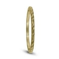 thumbnail image 2 of SZUL Women's Thin 1MM Rope Center Wedding Band in 14K Yellow Gold, 2 of 4