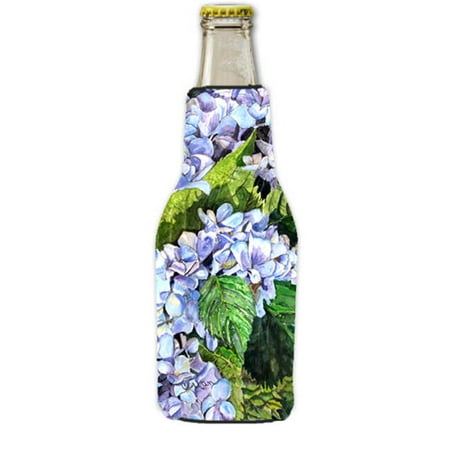 

Carolines Treasures 8730BOTTLE Hydrangea Longneck Beer bottle sleeve Hugger With Zipper - 12 oz.