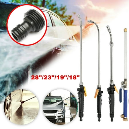 High Pressure Power Washer Spray Nozzle Water Gun Spay Hose Wand Attachment Garden Car Washing Cleaning (Best Hose Nozzle For Power Washing)