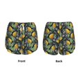thumbnail image 5 of Vsdgher Citrus Fruits Elegant Lemons Print Women's Running Double Layer Shorts High Waisted with Pockets Elastic Yoga Workout Athletic Gym Sports, 5 of 8