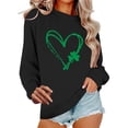 thumbnail image 2 of St Patricks Day Sweatshirt for Women Irish Shamrock Pullover Shirts Tops Long Sleeve Crewneck Saint Patty's Shirt, 2 of 6