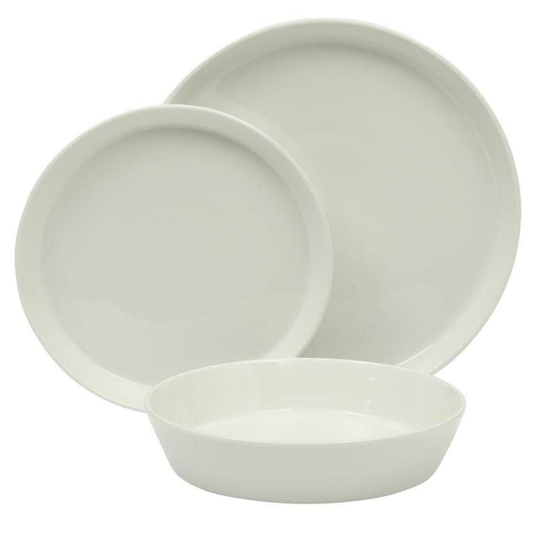 Martha Stewart Everyday Faretta 12-Piece Ceramic Dinnerware Set