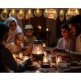 thumbnail image 4 of Luces de Cadena Ramadan Hying 10 LED Luna Estrella 1.6m a Batería, 4 of 5