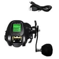 thumbnail image 1 of Mosiee 7.2:1 Fish Bite Alarm Digital Fishing Baitcasting Reel Counting Depth Position, 1 of 7