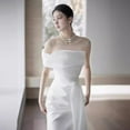 thumbnail image 6 of French Off-shoulder Light Wedding Dress Bride, 6 of 6