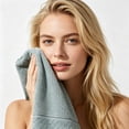 thumbnail image 6 of FastXmas Cotton Wash Cloths,Soft & Skin Friendly Face Towel for Sensitive Skin,27.5 x 13 inch Washcloths Reusable Washable Makeup Remover Cloth, Facial Cleaning Cloth for Men and Women, 6 of 7