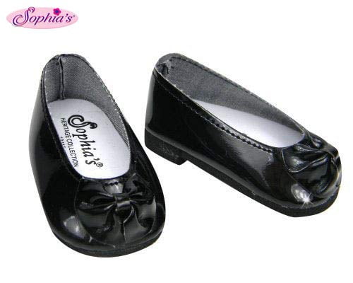 black patent loafers with bow