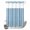 Lake Blue, variant on No Hook Shower Curtain, Turquoise Shower Curtains for Bathroom with See Through Top Window, Modern Boho Vertical Striped Pattern Simple Waterproof & Washable Bath Curtain Long 72"x78"