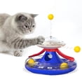 thumbnail image 4 of Juguete para gatos jinwen torre de bolas interactivo divertido Azul oscuro, 4 of 8