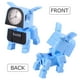 thumbnail image 2 of BRIGHTFUFU Reloj despertador con forma de robot Reloj despertador electrónico multifuncional (perro azul), 2 of 8