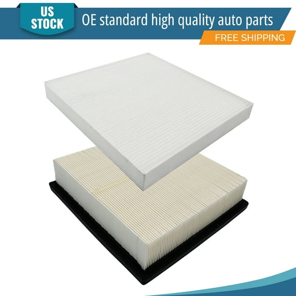 YXPCARS 2PCS Engine and Cabin Air Filter Kit for Jeep Grand Cherokee Dodge, New Air Filter Replacement (CA10755 CF11183)