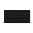 thumbnail image 5 of Bowery Hill Contmeporary 6 Drawer Double Dresser in Black Woodgrain, 5 of 17