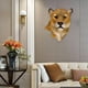 thumbnail image 5 of Cabeza de animal Montaje en pared León Tigre Estatua Busto Hecho Casa de Resina decorativa Animales Estatuilla 20x10x23cm, 5 of 9