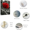 thumbnail image 2 of ZHONGYUTONG Red Rose Canvas Wall Art Elegant Rose Flower Painting Prints Blooming Floral Picture Romantic Artwork for Girls' Bedroom Framed (12.00" x 18.00"), 2 of 6