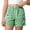 72Green139, variant on CAIVO Kids Girls Summer Casual Loose Fit Plaid Shorts Elastic Waist Wide Leg Breathable Shorts With Pockets Trendy Solid Color Bottoms For Holiday Travel