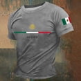 thumbnail image 2 of CONZONE Mens T-Shirts Short Sleeve T Shirts for Men Crew Neck Mexico Letter Graphic Casual Summer Tee Tops, 2 of 3