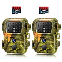 SuntekCam 20MP 1080P Mini Game Camera Trail Monitor with 32GB Micro SD, 2 Pack