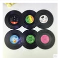thumbnail image 2 of Posavasos Para Discos De Vinilo, Juego De 6 Piezas, Diseño Retro De Discos De Cd, Vinilo Antideslizante, Para Café, Té, Cerveza, Vino, Hogar Y Bar (6 Piezas), 2 of 5