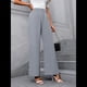 thumbnail image 5 of Pantalones de Trabajo Elásticos de Pierna para Mujer, Pantalones de Vestir, Pantalones Casuales de Negocios de Cintura Alta, Pantalones de Vestir Gris L, 5 of 9