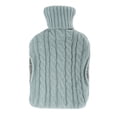 thumbnail image 3 of Hot Water Bottle, Portable Safe Rubber Hot Water Bag Hot Compress Injection 1500ml Reduce Pain  For Arthritis Light Blue,Gray, 3 of 8