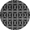 thumbnail image 1 of Ahgly Company Indoor Round Abstract Gray Modern Area Rugs, 6' Round, 1 of 4