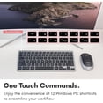 thumbnail image 2 of Macally Small Wireless Keyboard | Mini Keyboard for PC - Slim, Quiet & Portable for Laptop, Desktop PC, Surface, Chromebook - Space Gray, 2 of 7